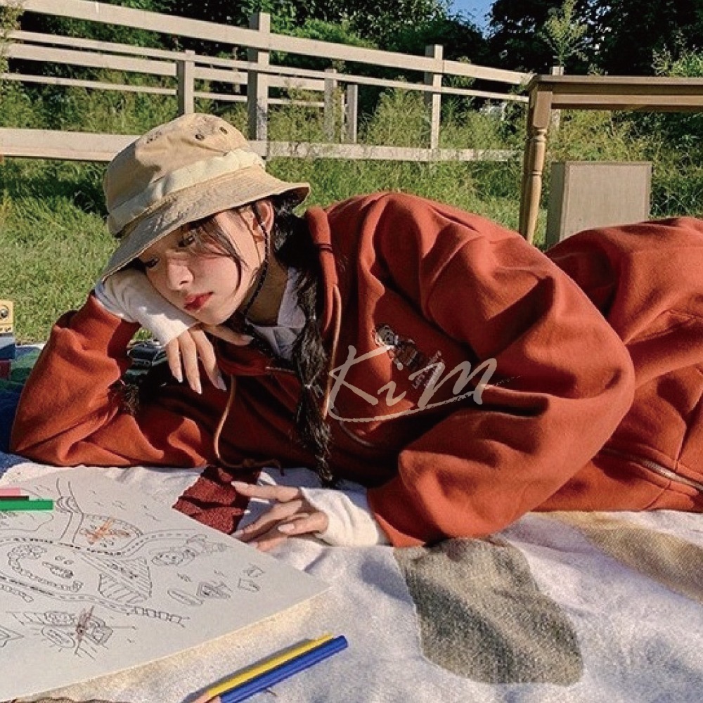 Muahmuah X GB 泰迪熊外套 Teddy 探險小熊 胸前刺繡 連帽外套 男女同款-細節圖6