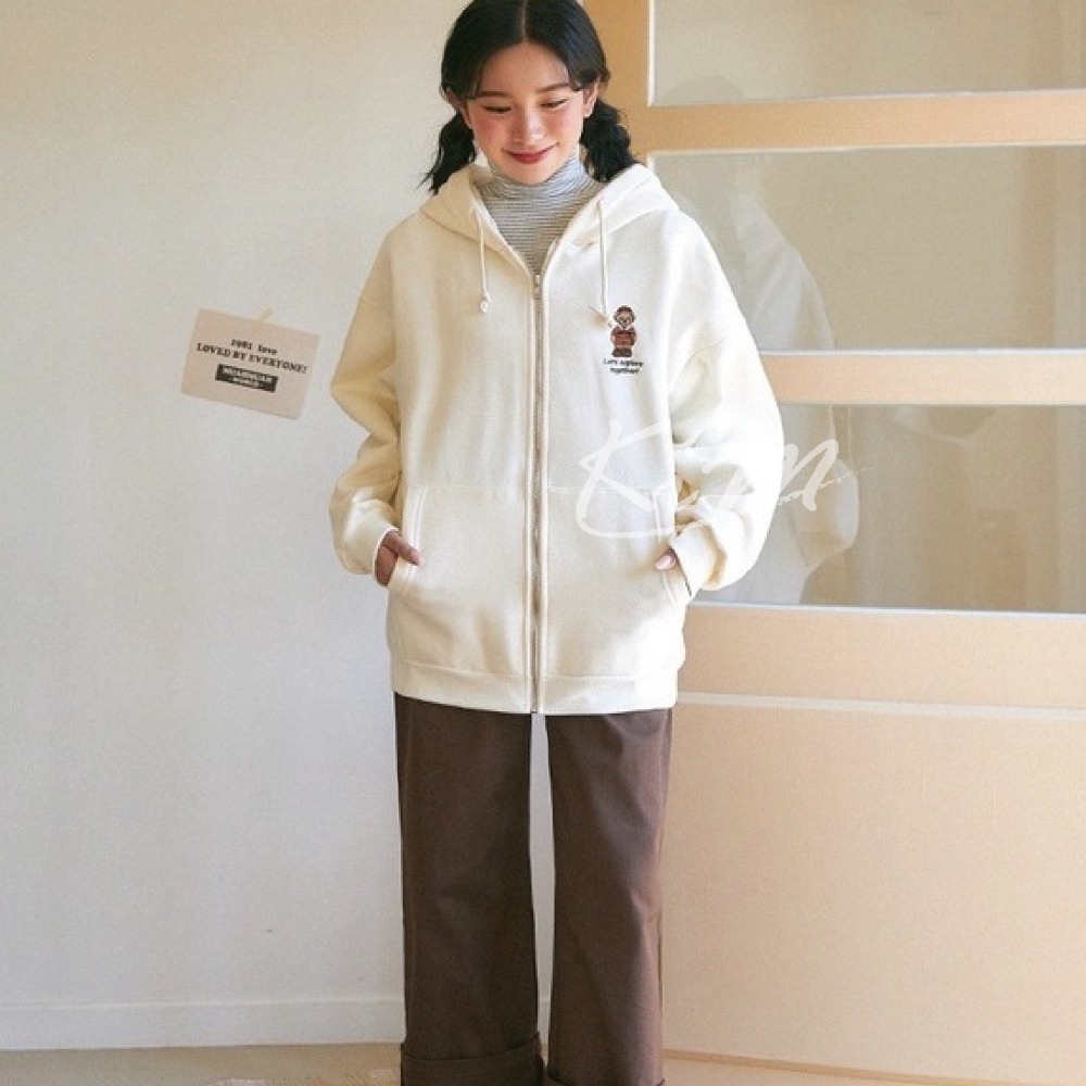 Muahmuah X GB 泰迪熊外套 Teddy 探險小熊 胸前刺繡 連帽外套 男女同款-細節圖9