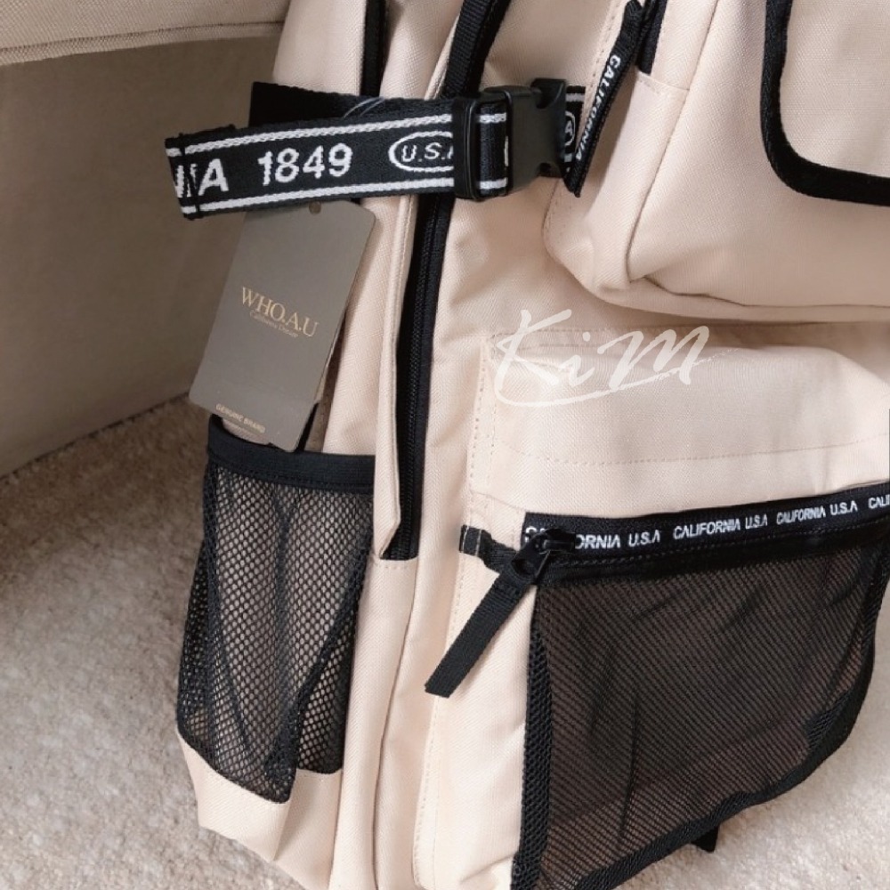 who.a.u 後背包 多功能背包 多格層 旅行包 上課 電腦包 who a u 後背包-細節圖5