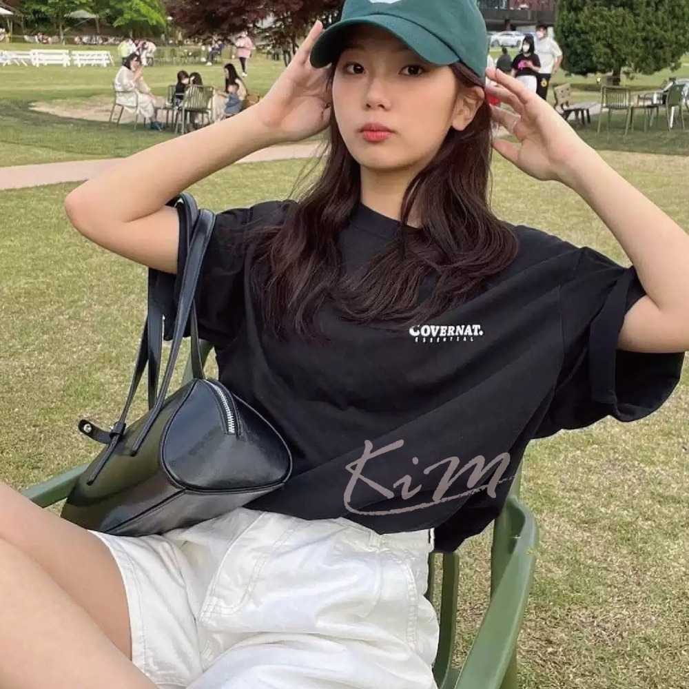 Covernat 短袖 短T 短踢 黑 白 素T 韓國正品代購 1+1組合包拆開販售-細節圖3