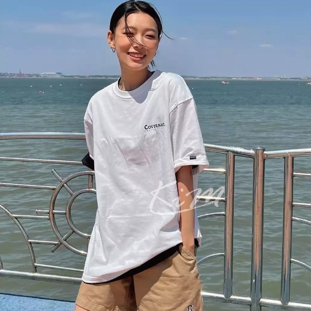Covernat 短袖 短T 短踢 黑 白 素T 韓國正品代購 1+1組合包拆開販售-細節圖6