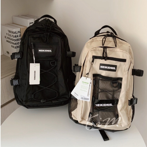 NEIKIDNIS 後背包Mesh String Backpack 後背包 韓國背包 登山戶外後背包