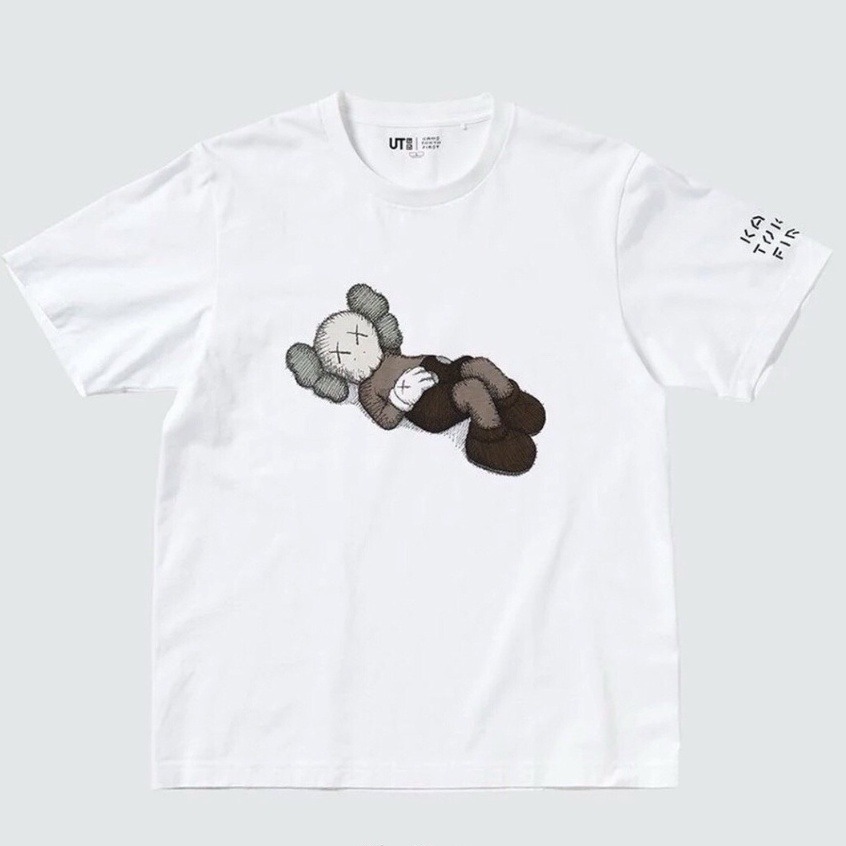 美品 KAWS ×UNION Black TEE M-