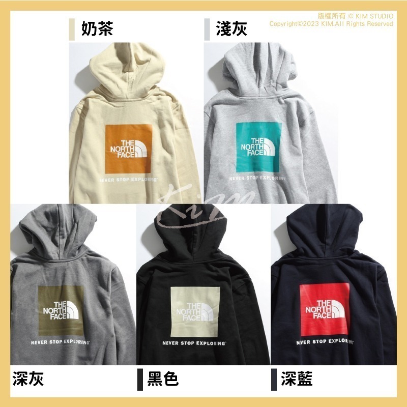 韓國 The North Face Box Hoodie 帽T 帽踢 連帽踢 連帽T 北臉帽T 內刷-細節圖11