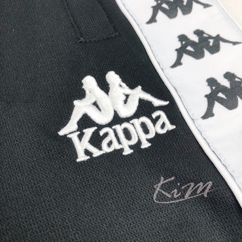 KAPPA 短褲 串標 LOGO 黑色 白邊 運動 韓國公司貨-細節圖2