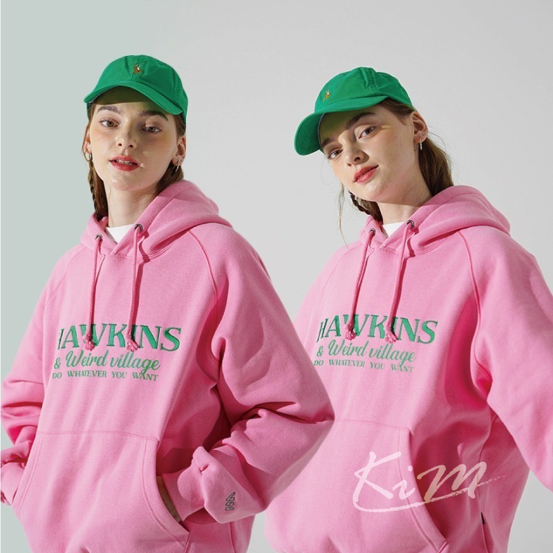 韓國WV PROJECT 電繡霍金斯高磅刷毛帽T WVPROJECT 帽踢-細節圖10