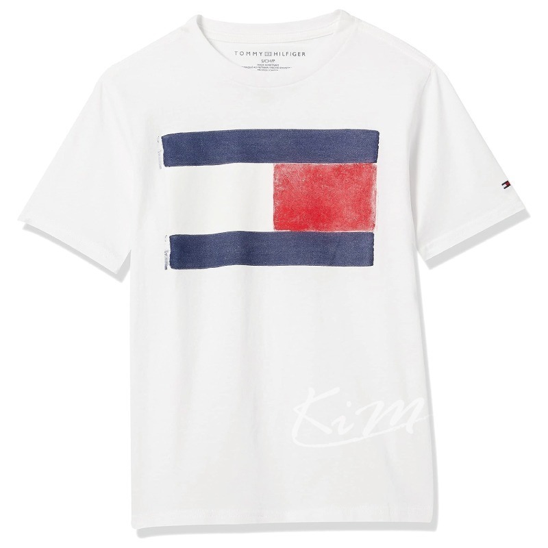 Tommy Hilfiger  (男女可穿) 經典Logo 大標粉刷設計 短Tee 短袖上衣 情侶裝-細節圖4