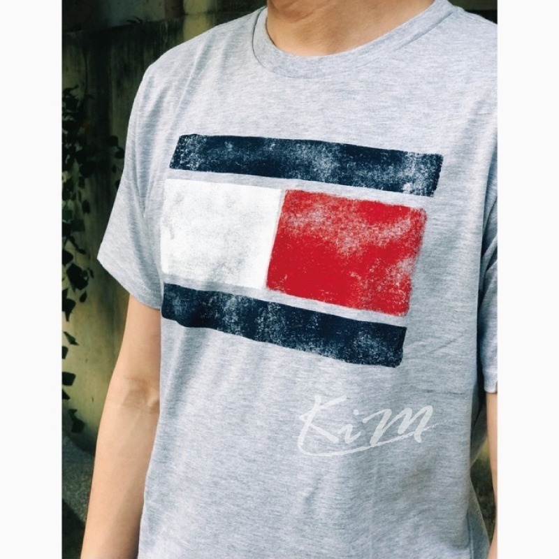 Tommy Hilfiger  (男女可穿) 經典Logo 大標粉刷設計 短Tee 短袖上衣 情侶裝-細節圖7