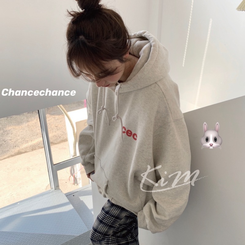 cec衛衣 女 寬鬆 連帽 加絨 長袖 男 CHANCECHANCE 帽T-細節圖11