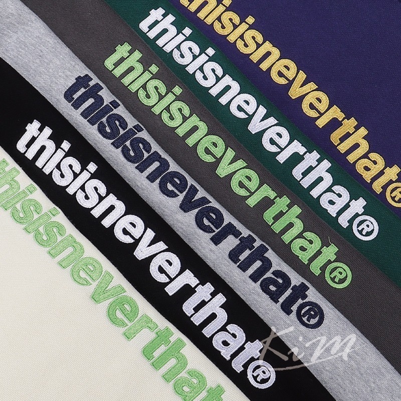 thisisneverthat 衛衣 女TNT刺繡 加絨 連帽長袖T恤 男 帽T-細節圖11