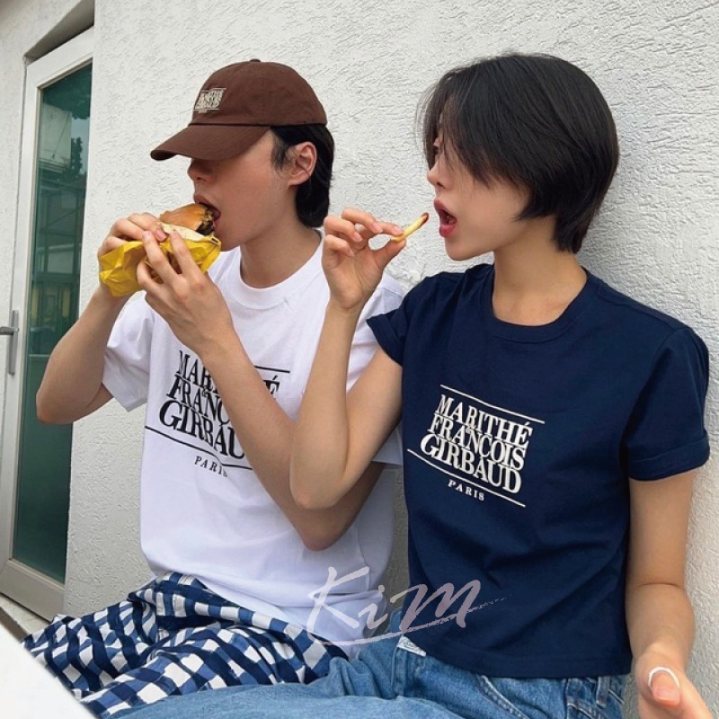 韓國代購 MARITHE CLASSIC LOGO TEE 經典 男版 女版 短版 短T 短袖 MFG-細節圖2