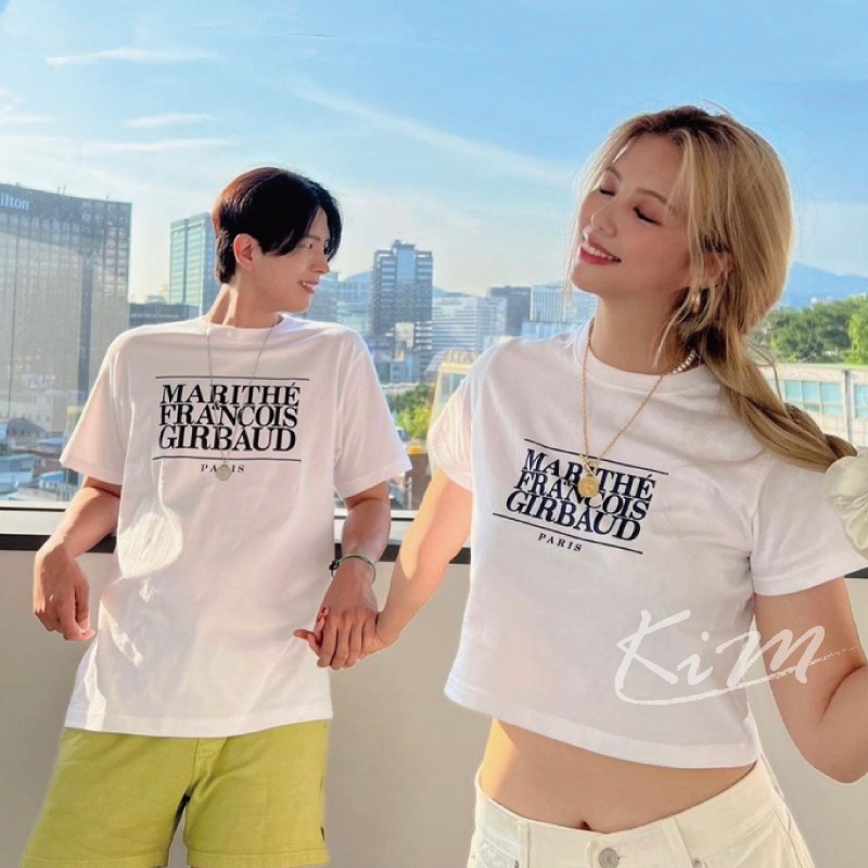 韓國代購 MARITHE CLASSIC LOGO TEE 經典 男版 女版 短版 短T 短袖 MFG-細節圖3