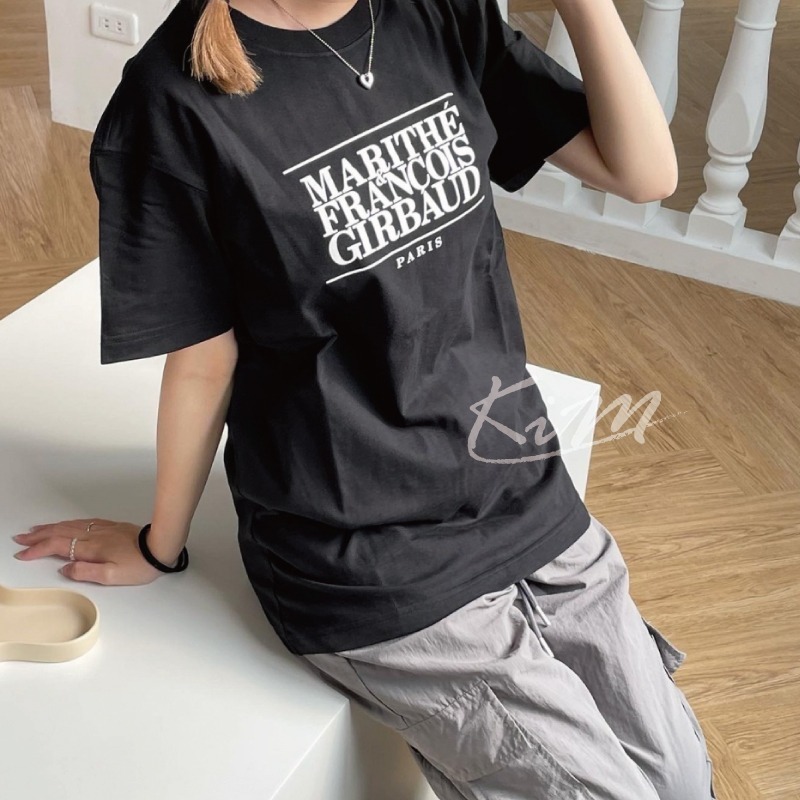 韓國代購 MARITHE CLASSIC LOGO TEE 經典 男版 女版 短版 短T 短袖 MFG-細節圖10