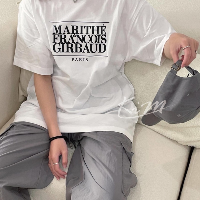 韓國代購 MARITHE CLASSIC LOGO TEE 經典 男版 女版 短版 短T 短袖 MFG-細節圖8