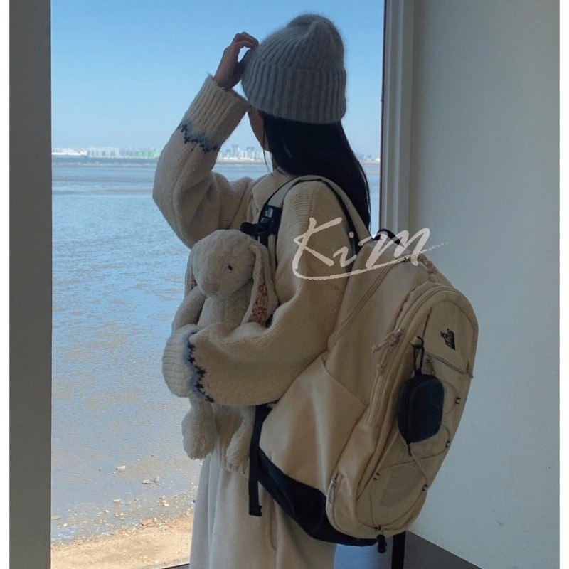 韓國THE NORTH FACE 北面 SUPER PACK 雙肩包 書包 後背包 新款大容量 附 硬殼零錢包-細節圖2