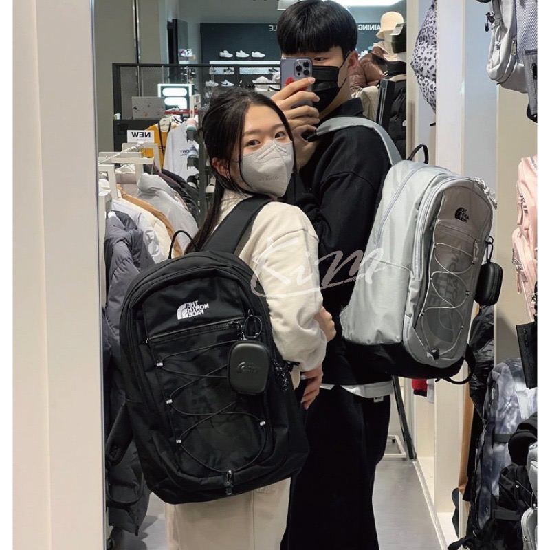 韓國THE NORTH FACE 北面 SUPER PACK 雙肩包 書包 後背包 新款大容量 附 硬殼零錢包-細節圖9