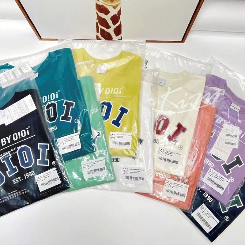 韓國OiOi 5252 糖果色 馬卡龍色 T恤 短袖 圓領T恤 男 女 ROSE 樸彩英代言 男 女 夏季-細節圖11