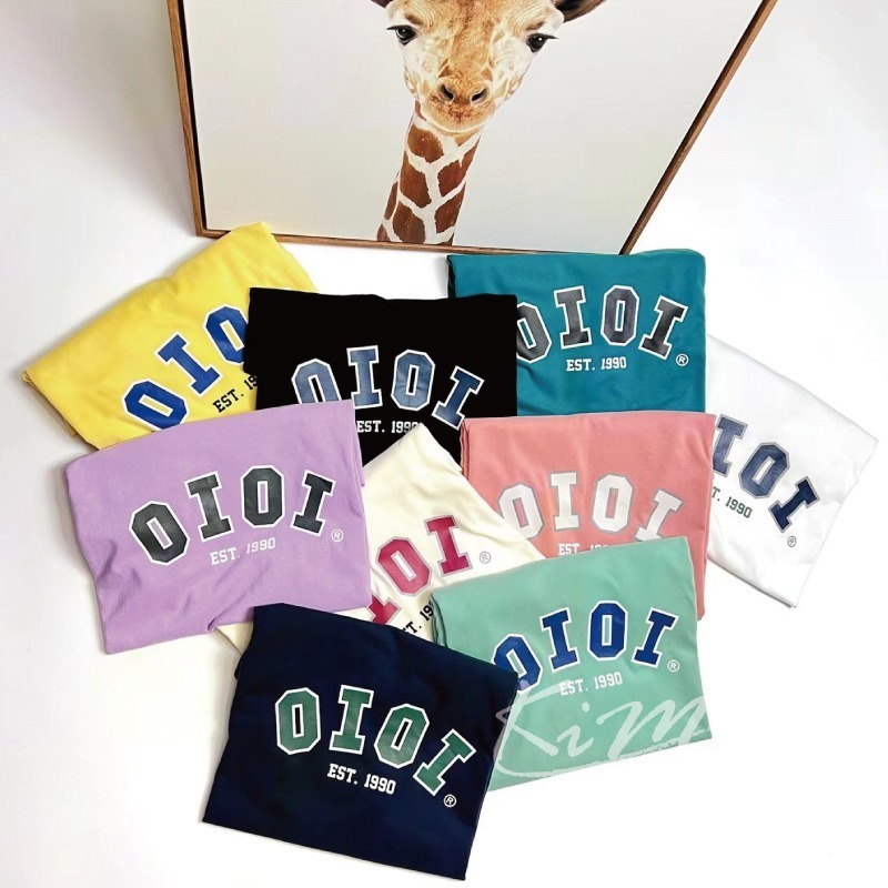 韓國OiOi 5252 糖果色 馬卡龍色 T恤 短袖 圓領T恤 男 女 ROSE 樸彩英代言 男 女 夏季-細節圖10