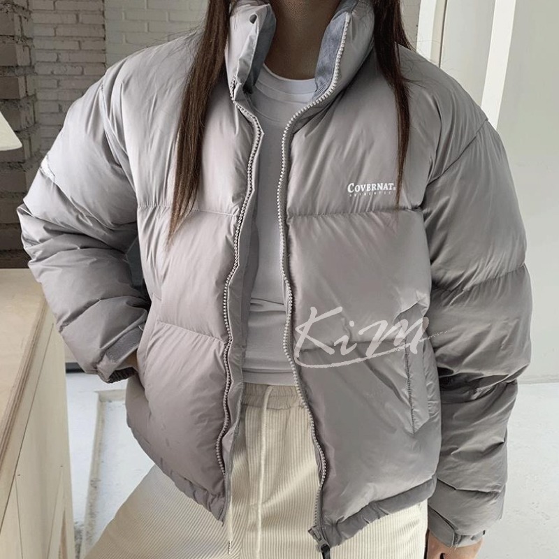韓國Covernat 麵包服 羽絨服 秋冬保暖 長袖羽絨服 男 女 經典 立領寬鬆外套 外套-細節圖2