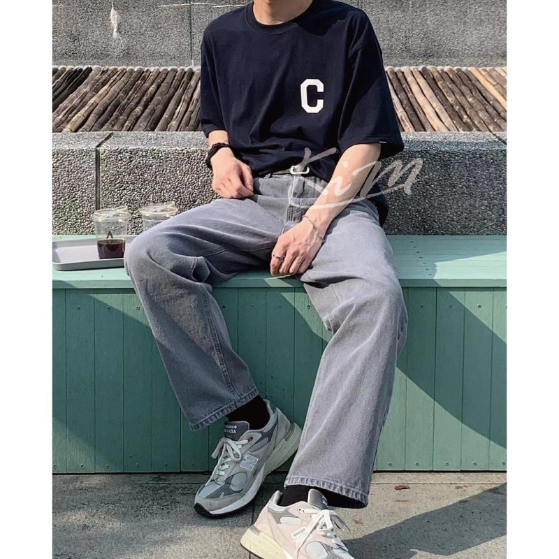 韓國Covernat 大C字母 簡約 休閒 寬鬆 短袖T恤 純棉半袖 上衣 男 女-細節圖8