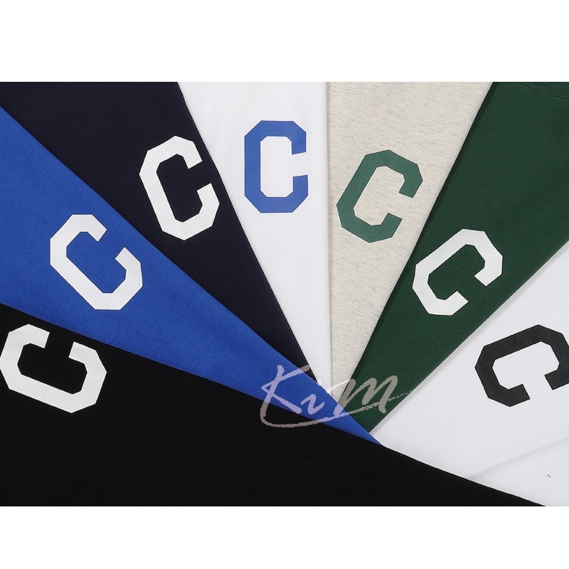 韓國Covernat 大C字母 簡約 休閒 寬鬆 短袖T恤 純棉半袖 上衣 男 女-細節圖11