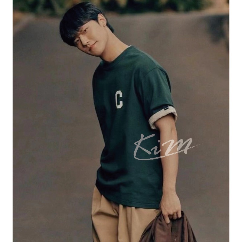 韓國Covernat 大C字母 簡約 休閒 寬鬆 短袖T恤 純棉半袖 上衣 男 女-細節圖7