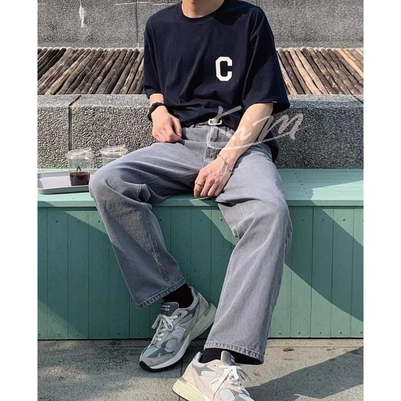 韓國Covernat 大C字母 簡約 休閒 寬鬆 短袖T恤 純棉半袖 上衣 男 女-細節圖8