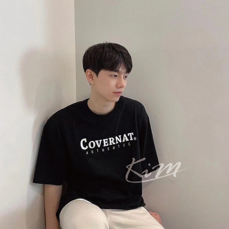 韓國Covernat 潮牌字母 印花 寬鬆 情侶 男 女 夏 短袖 T恤 上衣-細節圖3