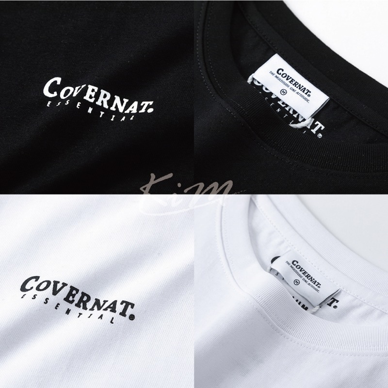 韓國Covernat 背心 無袖 T恤 2024 夏季 簡約 寬鬆 休閒 男女 上衣 寬肩背心-細節圖5