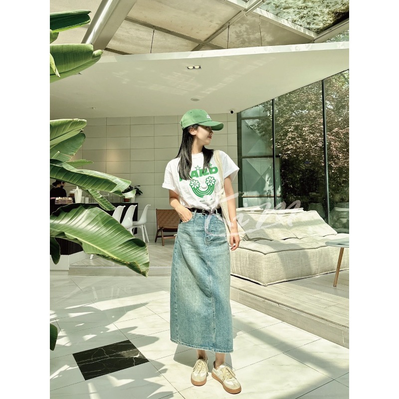 韓國MARDI MERCREDI 彩虹 圖案 印花 短袖T恤 短T 女 夏季-細節圖9