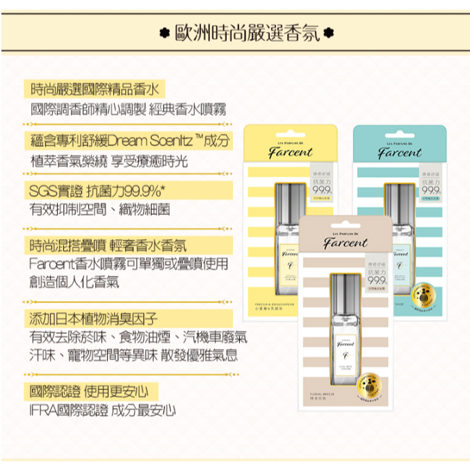 Farcent香水空間織品噴霧30M-細節圖5