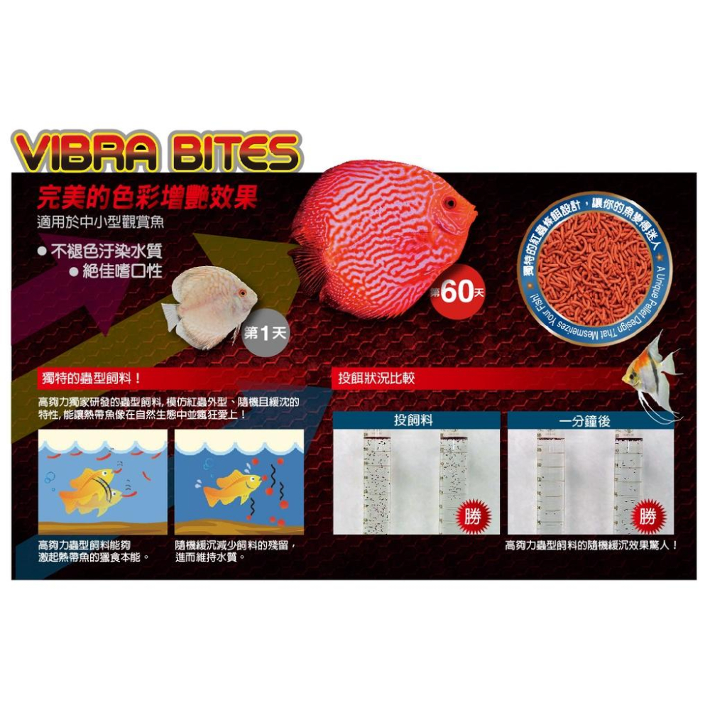 微笑的魚水族☆Hikari-高夠力【熱帶⿂蟲型飼料VIBRA BITES 35g/73g/280g/1kg】-細節圖6