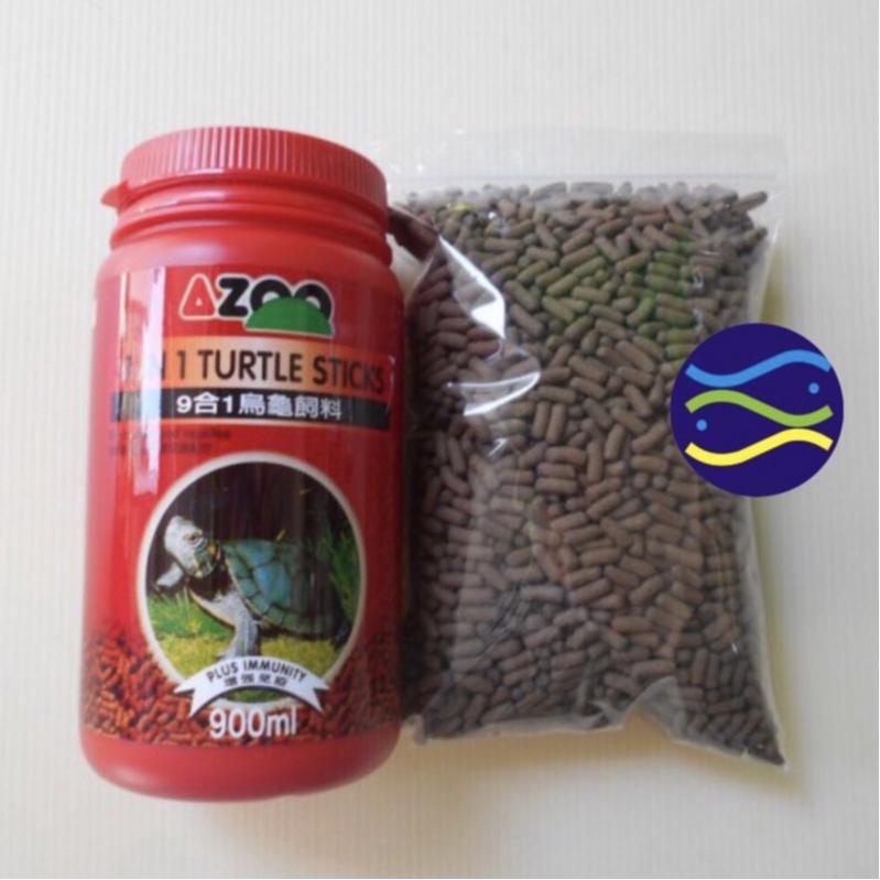 微笑的魚水族☆大烏龜飼料300g.1kg(袋裝補充包)】兩棲 條狀型 水龜 澤龜 巴西龜 甜甜圈 AZOO-細節圖2