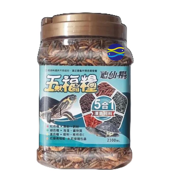 微笑的魚水族☆JS-絕色【龜仙糧 五福糧5合1澤龜飼料340g.880g】烏龜飼料.巴西龜.屋頂龜.地圖龜-細節圖3