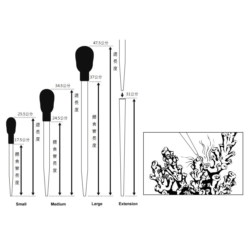 微笑的魚水族☆RIO-摩爾【珊瑚餵食器(M+加長管)】換水組/虹吸管/超大滴管 海水缸、珊瑚缸的得力助手-細節圖5