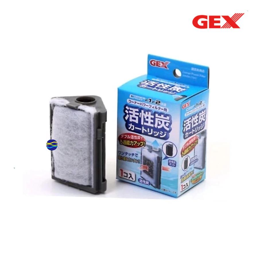 微笑的魚水族☆GEX-五味【角落型過濾器活性碳替換棉】活性碳過濾棉 F1.F2水中過濾器專用 烏龜過濾器-細節圖2