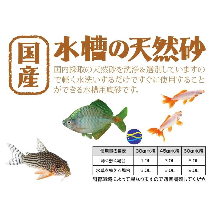 微笑的魚水族☆SUISAKU-水作【南國砂 3L水槽底砂】適用孔雀魚 金魚-細節圖2