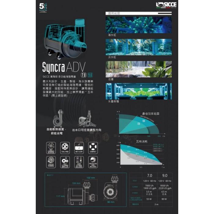 微笑的魚水族☆SICCE希捷【高階版多功能海陸馬達 ADV 5.5=5500L/H】-細節圖3