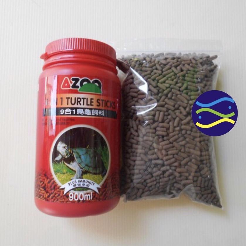 微笑的魚水族☆大烏龜飼料1kg.5kg(袋裝補充包)】兩棲 條狀型 水龜 澤龜 巴西龜 甜甜圈 AZOO-細節圖2