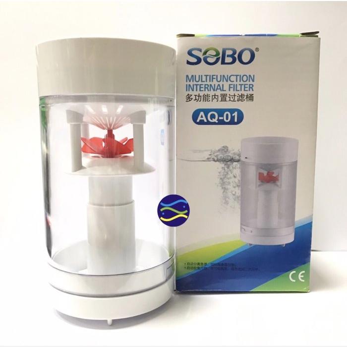 微笑的魚水族☆SOBO-松寶【AQ-101F多功能內置過濾器 3合1吸便器10W】(無濾杯吸便器模式)-細節圖9