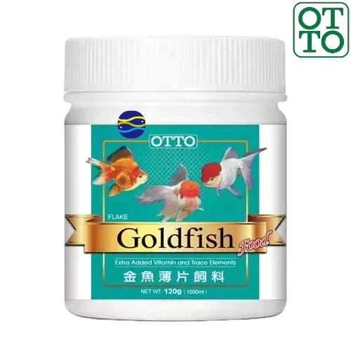 微笑的魚水族☆OTTO-奧圖【*金魚薄片飼料35g.100g.200g.400g】-細節圖2