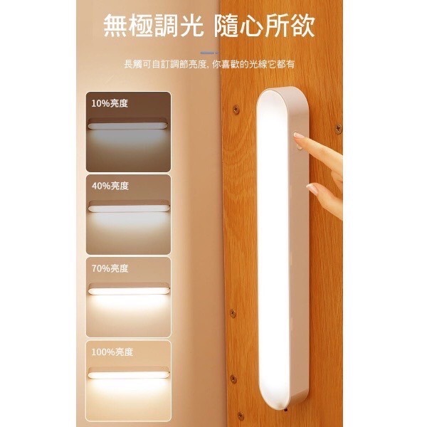 【12h快速出貨】LED磁吸閱讀燈 磁吸壁燈 三色調光 宿舍神器 磁吸燈條 護眼檯燈  可手持 遙控 小夜燈-細節圖5