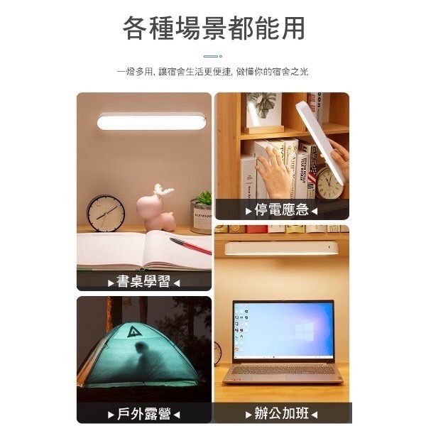 【12h快速出貨】LED磁吸閱讀燈 磁吸壁燈 三色調光 宿舍神器 磁吸燈條 護眼檯燈  可手持 遙控 小夜燈-細節圖7