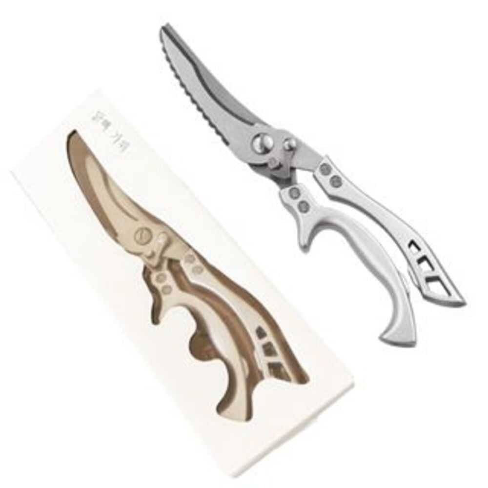 【12h快速出貨】不鏽鋼雞骨剪刀 剪骨刀 雞骨剪 強力雞骨剪 不銹鋼剪刀 多功能剪刀 骨頭剪 料理剪 食物剪刀-細節圖5