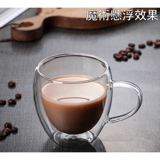 【12h快速出貨】雙層玻璃杯 防燙杯 馬克杯 耐熱玻璃 水杯 咖啡杯 茶杯 玻璃杯 咖啡杯 隔熱杯 蛋形杯-細節圖3