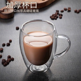 【12h快速出貨】雙層玻璃杯 防燙杯 馬克杯 耐熱玻璃 水杯 咖啡杯 茶杯 玻璃杯 咖啡杯 隔熱杯 蛋形杯-細節圖5