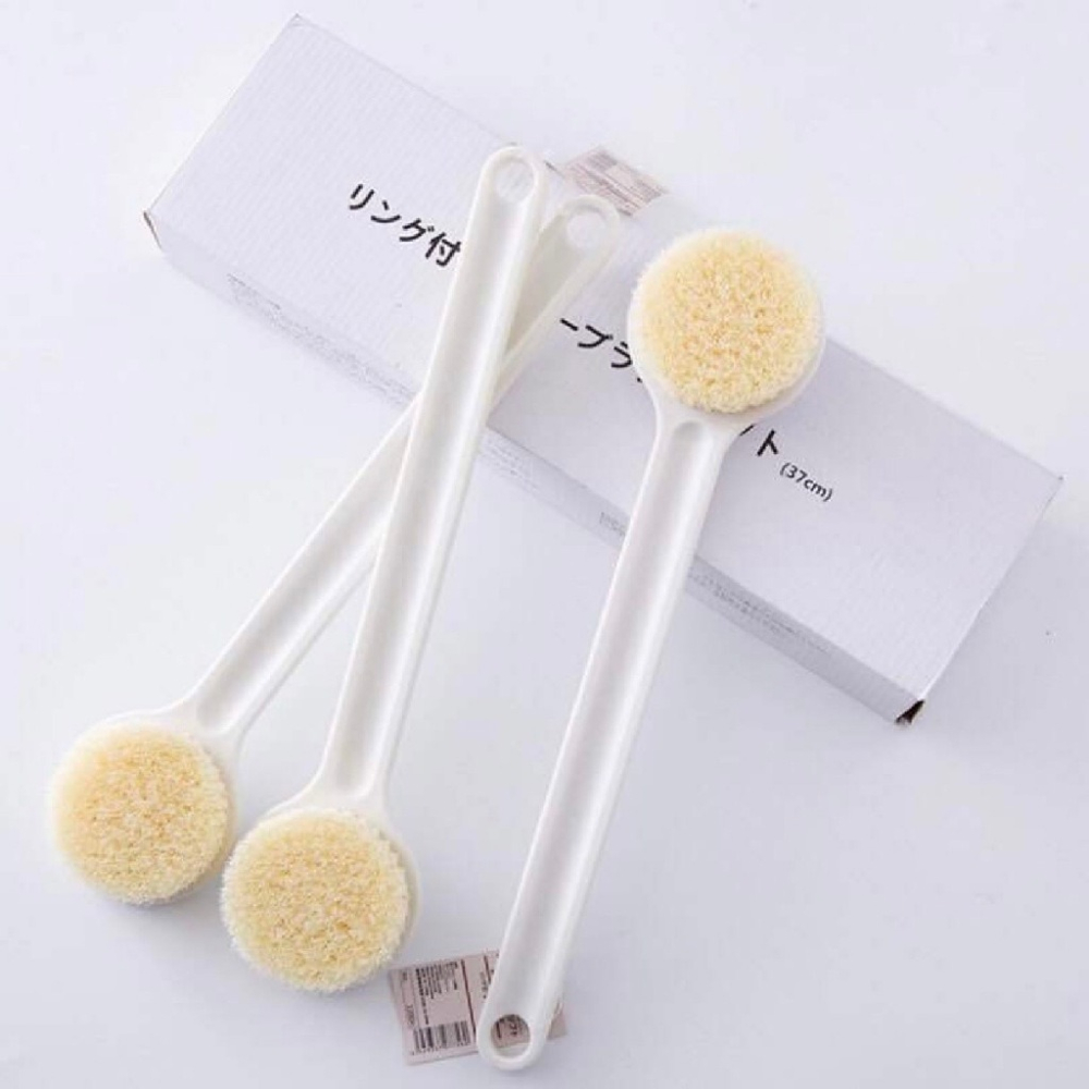 🌸洗澡神器🌸長柄軟毛洗澡刷 無印風 日式刷 沐浴刷 去角質刷 搓澡刷 搓背刷 長柄刷 洗背刷 軟毛-細節圖2