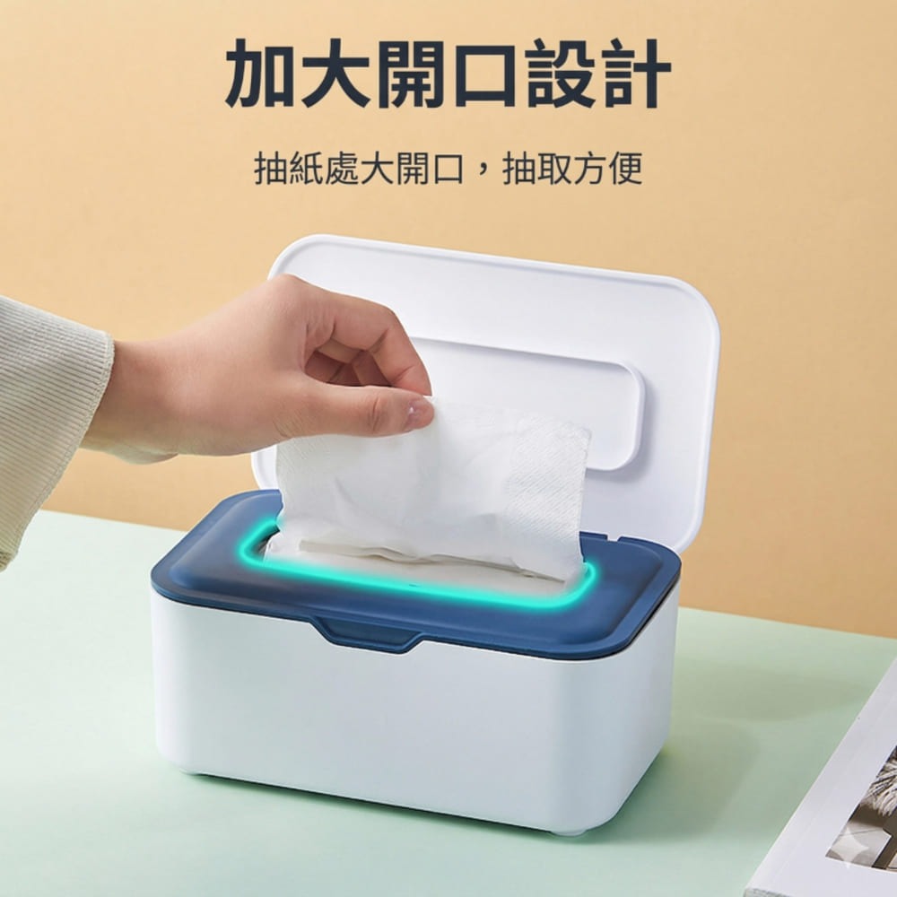 多功能濕紙巾收納盒 密封式收納盒 簡約設計 口罩盒 車用收納 生活必備-細節圖4