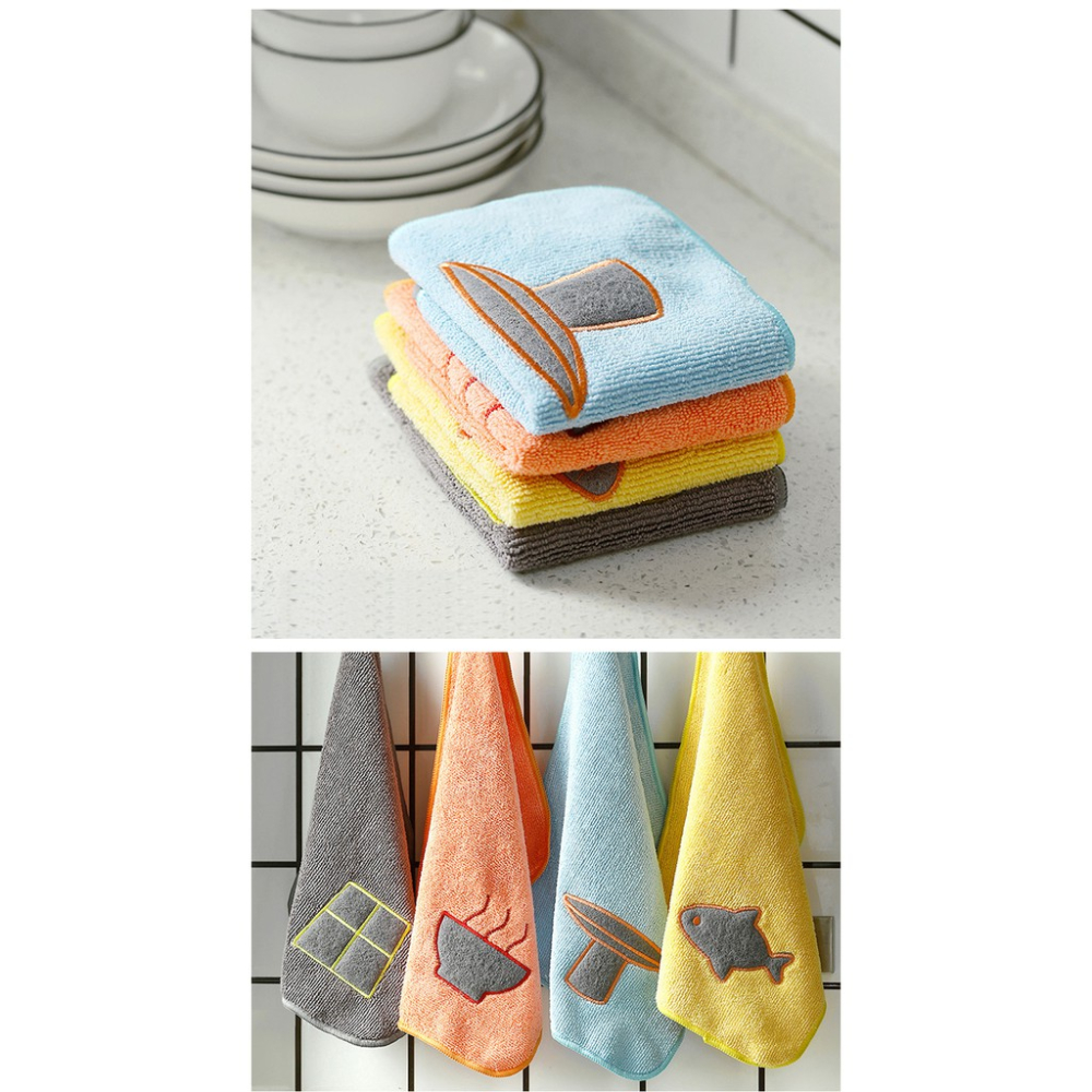 【台灣現貨】 超細纖維吸水布 吸水布 小方巾 隔熱墊 毛巾 抹布-細節圖3