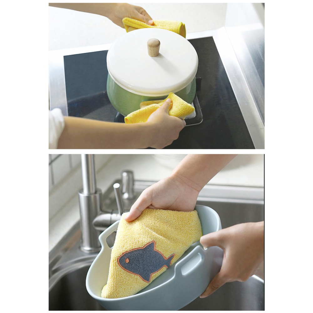 【台灣現貨】 超細纖維吸水布 吸水布 小方巾 隔熱墊 毛巾 抹布-細節圖7